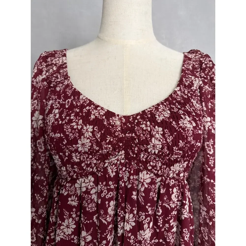 Allison + Kelly Floral V-Neck Dress Junior Girls (Teen/Tweens) Medium NEW
